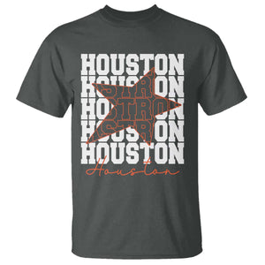 Houston Sport Baseball Fans T Shirt US State Vintage Graphic TS10 Dark Heather Print Your Wear