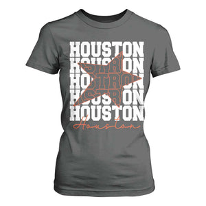 Houston Sport Baseball Fans T Shirt For Women US State Vintage Graphic TS10 Dark Heather Print Your Wear