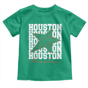 Houston Sport Baseball Fans Toddler T Shirt US State Vintage Graphic TS10 Irish Green Print Your Wear