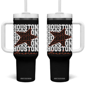 Houston Sport Baseball Fans Tumbler With Handle US State Vintage Graphic TS10 One Size: 40 oz Black Print Your Wear