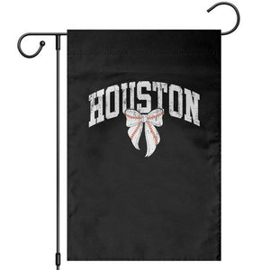 Retro Houston Garden Flag Baseball Coquette Bow Varsity Vintage Sports 80s 90s TS10 Black Print Your Wear