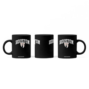 Retro Houston Coffee Mug Baseball Coquette Bow Varsity Vintage Sports 80s 90s TS10 Print Your Wear