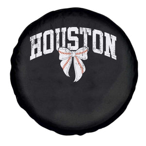 Retro Houston Spare Tire Cover Baseball Coquette Bow Varsity Vintage Sports 80s 90s TS10 Print Your Wear