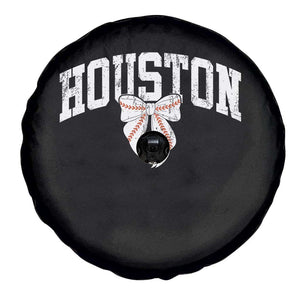 Retro Houston Spare Tire Cover Baseball Coquette Bow Varsity Vintage Sports 80s 90s TS10 Print Your Wear