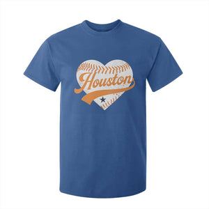 Houston Clutch City T Shirt For Kid Baseball Heart Varsity Script Vintage Sports Fans TS10 Royal Blue Print Your Wear