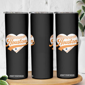 Houston Clutch City Skinny Tumbler Baseball Heart Varsity Script Vintage Sports Fans TS10 Print Your Wear