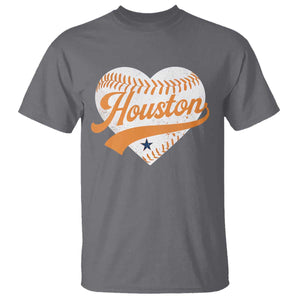 Houston Clutch City T Shirt Baseball Heart Varsity Script Vintage Sports Fans TS10 Charcoal Print Your Wear