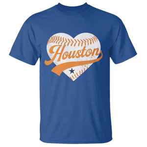 Houston Clutch City T Shirt Baseball Heart Varsity Script Vintage Sports Fans TS10 Royal Blue Print Your Wear