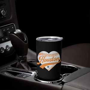 Houston Clutch City Tumbler Cup Baseball Heart Varsity Script Vintage Sports Fans TS10 Print Your Wear