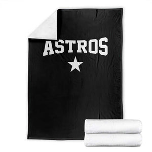 Vintage Astro Varsity Name Throw Blanket Retro Throwback Athletic Sports Style 80s 90s TS10 Black Print Your Wear