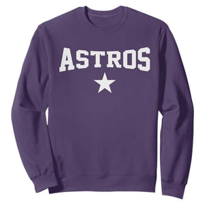 Vintage Astro Varsity Name Sweatshirt Retro Throwback Athletic Sports Style 80s 90s TS10 Purple Print Your Wear