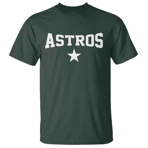 Vintage Astro Varsity Name T Shirt Retro Throwback Athletic Sports Style 80s 90s TS10 Dark Forest Green Print Your Wear