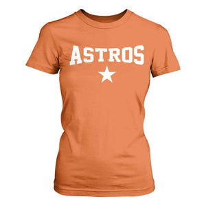 Vintage Astro Varsity Name T Shirt For Women Retro Throwback Athletic Sports Style 80s 90s TS10 Orange Print Your Wear