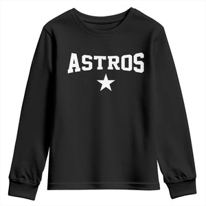 Vintage Astro Varsity Name Youth Sweatshirt Retro Throwback Athletic Sports Style 80s 90s TS10 Black Print Your Wear
