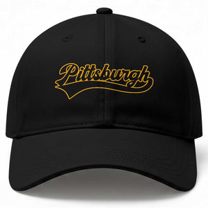Vintage Pittsburgh Baseball Cap Varsity Script Retro Sports Jersey Style Baseball Fans TS10 Print Your Wear