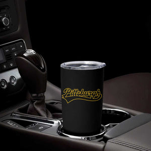 Vintage Pittsburgh Tumbler Cup Varsity Script Retro Sports Jersey Style Baseball Fans TS10 Print Your Wear
