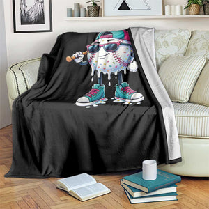 Baseball Life Style Throw Blanket Youth Drip Baseball Boys Kid TS10 Print Your Wear