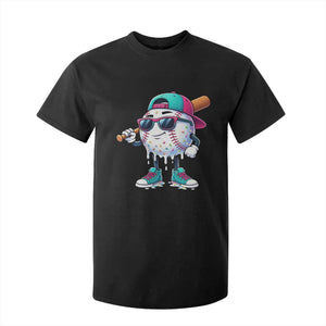 Baseball Life Style T Shirt For Kid Youth Drip Baseball Boys Kid TS10 Black Print Your Wear