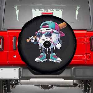 Baseball Life Style Spare Tire Cover Youth Drip Baseball Boys Kid TS10 Black Print Your Wear