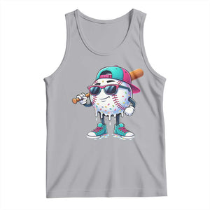 Baseball Life Style Tank Top Youth Drip Baseball Boys Kid TS10 Athletic Heather Print Your Wear