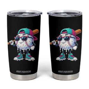 Baseball Life Style Tumbler Cup Youth Drip Baseball Boys Kid TS10 Black Print Your Wear