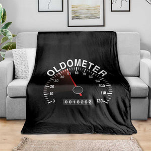 Funny 50th Birthday Throw Blanket Oldometer Odometer 50 Year Old Joke TS10 Print Your Wear