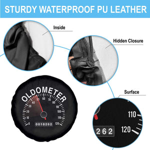 Funny 50th Birthday Spare Tire Cover Oldometer Odometer 50 Year Old Joke TS10 Print Your Wear