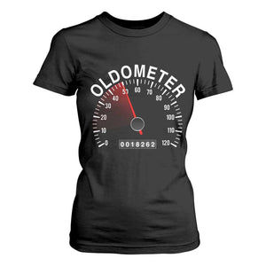 Funny 50th Birthday T Shirt For Women Oldometer Odometer 50 Year Old Joke TS10 Black Print Your Wear