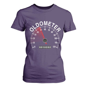 Funny 50th Birthday T Shirt For Women Oldometer Odometer 50 Year Old Joke TS10 Purple Print Your Wear