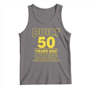 Funny 50th Birthday Tank Top Galaxy Built 50 Years Ago Parts Original TS10 Deep Heather Print Your Wear