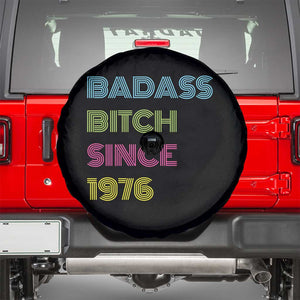 Funny 50th Birthday Spare Tire Cover Retro Vintage Badass Bih Since 1976 TS10 Black Print Your Wear