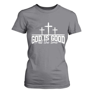 God Is Good T Shirt For Women Jesus Cross Minimal Religious Faith Bible Verse Inspirational TS10 Charcoal Print Your Wear