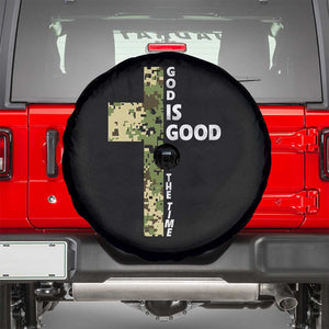 God Is Good Spare Tire Cover Camo Cross Religious Jesus Faith Bible Verse Inspirational TS10 Black Print Your Wear