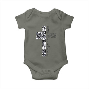 Son Of God Jesus Baby Onesie Camo Christ Cross Christian 9 John 3 16 TS10 Military Green Print Your Wear