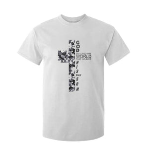 Son Of God Jesus T Shirt For Kid Camo Christ Cross Christian 9 John 3 16 TS10 White Print Your Wear