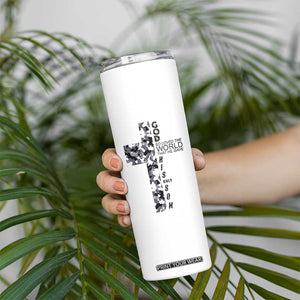 Son Of God Jesus Skinny Tumbler Camo Christ Cross Christian 9 John 3 16 TS10 Print Your Wear