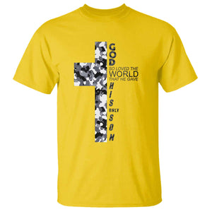 Son Of God Jesus T Shirt Camo Christ Cross Christian 9 John 3 16 TS10 Daisy Print Your Wear