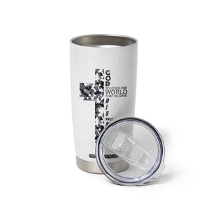 Son Of God Jesus Tumbler Cup Camo Christ Cross Christian 9 John 3 16 TS10 Print Your Wear