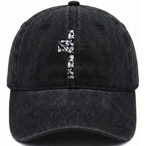 Son Of God Jesus Washed Cotton Baseball Cap Camo Christ Cross Christian 9 John 3 16 TS10 Print Your Wear
