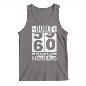 60th Birthday Tank Top Built 60 Years Ago All Parts Original Gifts TS10 Deep Heather Print Your Wear