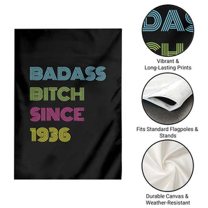 Funny 90th Birthday Garden Flag Retro Vintage Badass Bih Since 1936 TS10 Print Your Wear