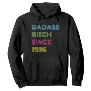 Funny 90th Birthday Hoodie Retro Vintage Badass Bih Since 1936 TS10 Black Print Your Wear