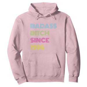 Funny 90th Birthday Hoodie Retro Vintage Badass Bih Since 1936 TS10 Light Pink Print Your Wear