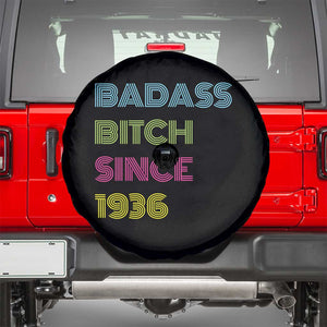 Funny 90th Birthday Spare Tire Cover Retro Vintage Badass Bih Since 1936 TS10 Black Print Your Wear