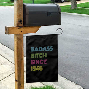 Funny 80th Birthday Garden Flag Retro Vintage Badass Bih Since 1946 TS10 Print Your Wear