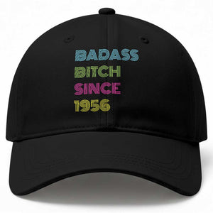 Funny 70th Birthday Baseball Cap Retro Vintage Badass Bih Since 1956 TS10 Print Your Wear