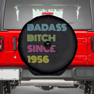 Funny 70th Birthday Spare Tire Cover Retro Vintage Badass Bih Since 1956 TS10 Black Print Your Wear