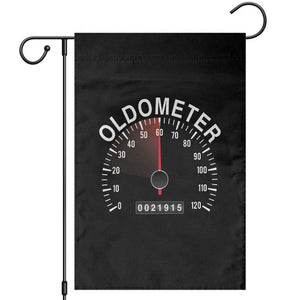 Funny 60th Birthday Garden Flag Oldometer Odometer 60 Year Old Joke TS10 Black Print Your Wear