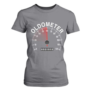 Funny 60th Birthday T Shirt For Women Oldometer Odometer 60 Year Old Joke TS10 Charcoal Print Your Wear