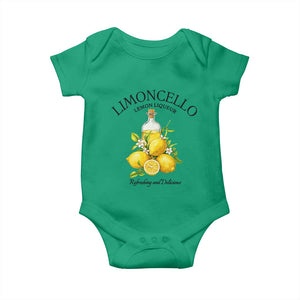Vintage Limoncello Lemon Liqueur Baby Onesie Italian Summer Letter Fruit Printed Graphic TS10 Irish Green Print Your Wear